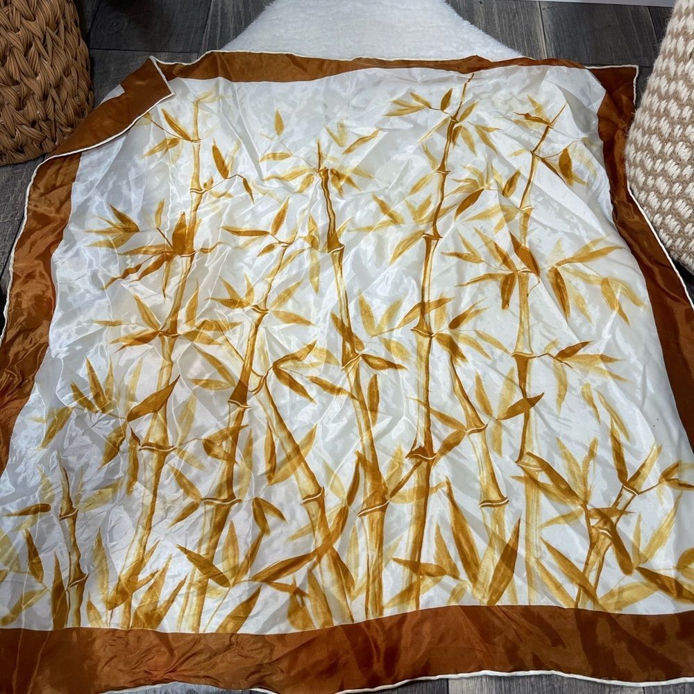 Vintage Bamboo Patterned Scarf
